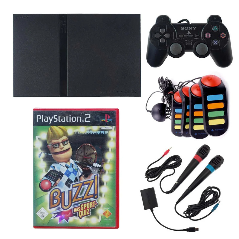 (Pre-Owned) Sony PlayStation 2 Slim Console - Black - ريترو